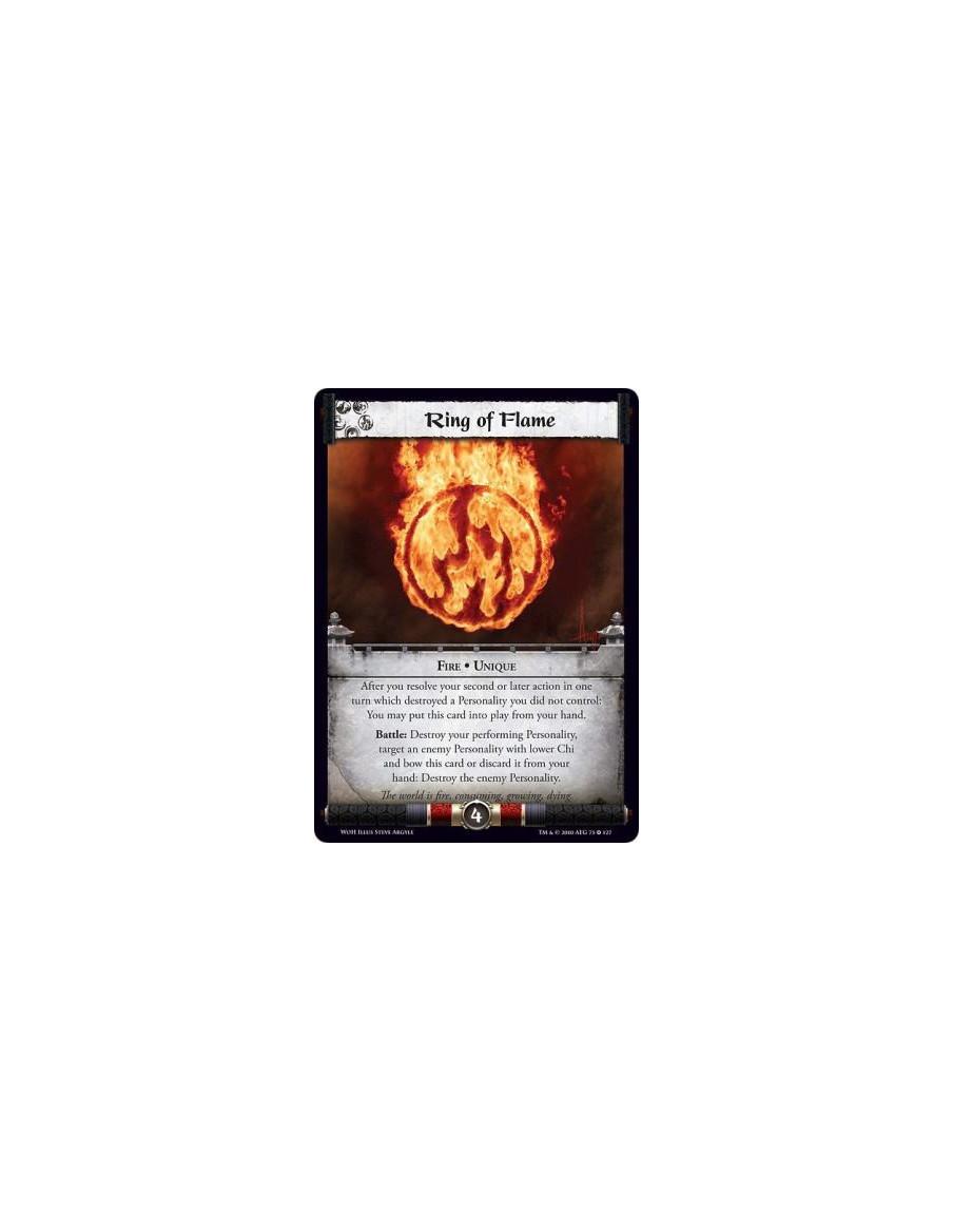Ring of Flame  - Fire • UniqueAfter you resolve your second or later action in one turn which destroyed a Personality you did no