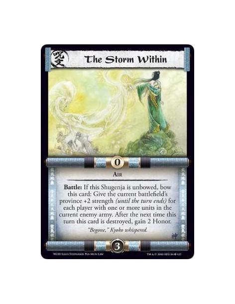 The Storm Within  - AirBattle: If this Shugenja is unbowed, bow this card: Give the current battlefield's province +2 strength (