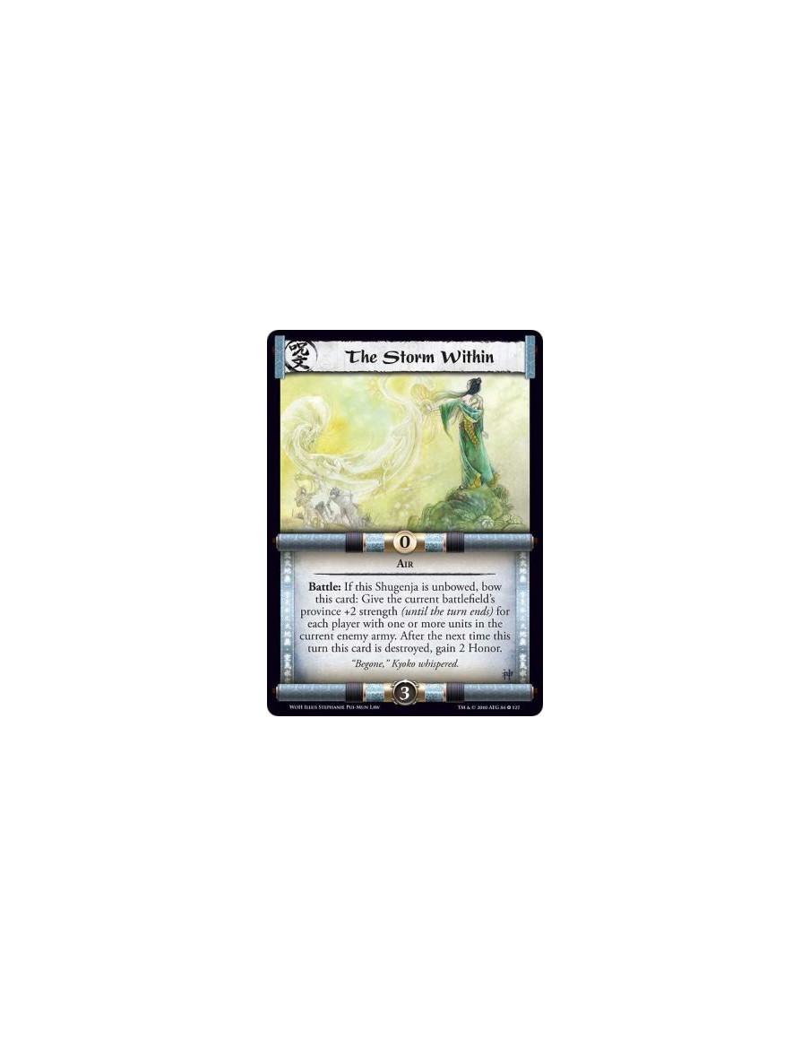 The Storm Within  - AirBattle: If this Shugenja is unbowed, bow this card: Give the current battlefield's province +2 strength (
