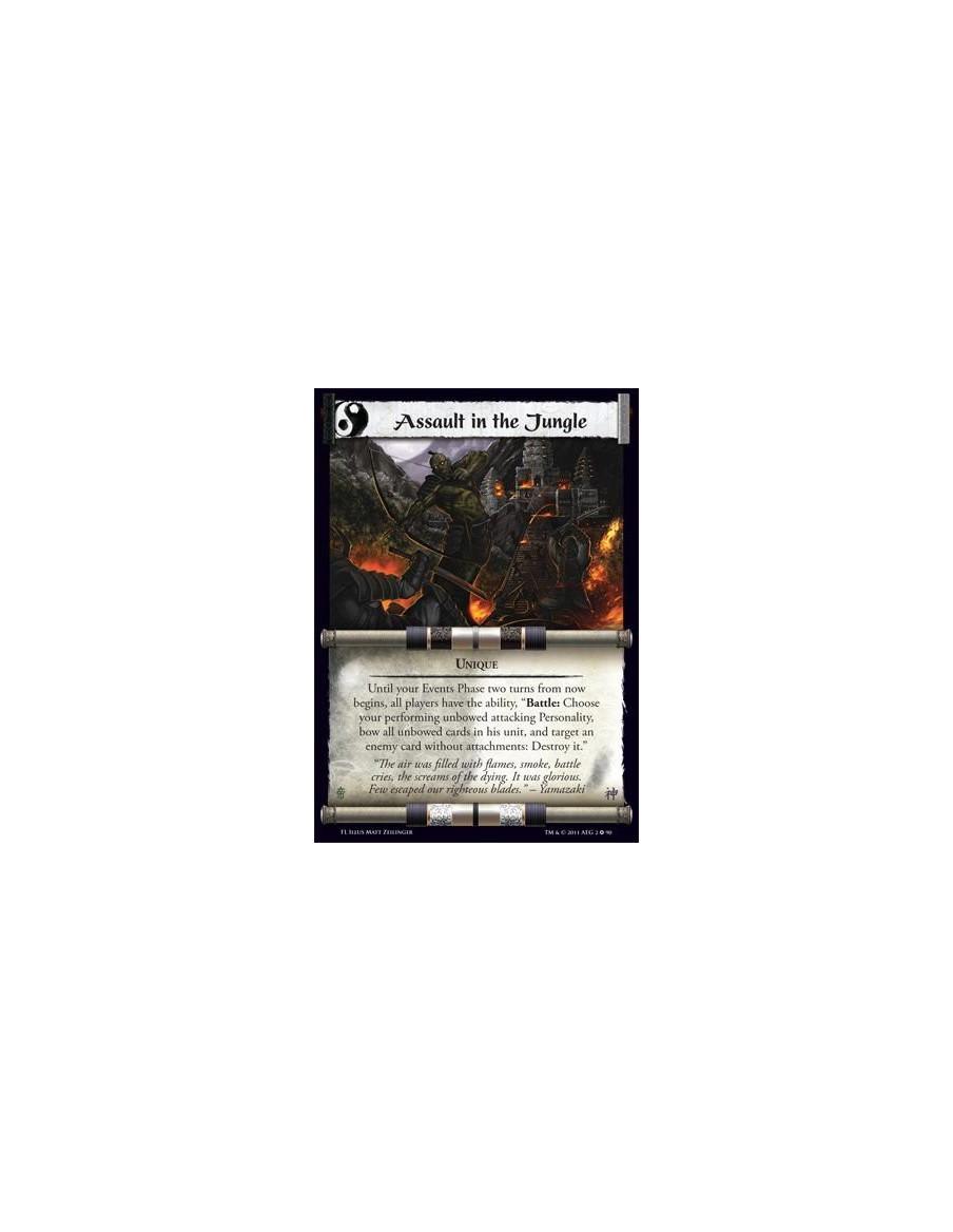 Assault in the Jungle  - UniqueUntil your Events Phase two turns from now begins, all players have the ability: "Battle: Choose 