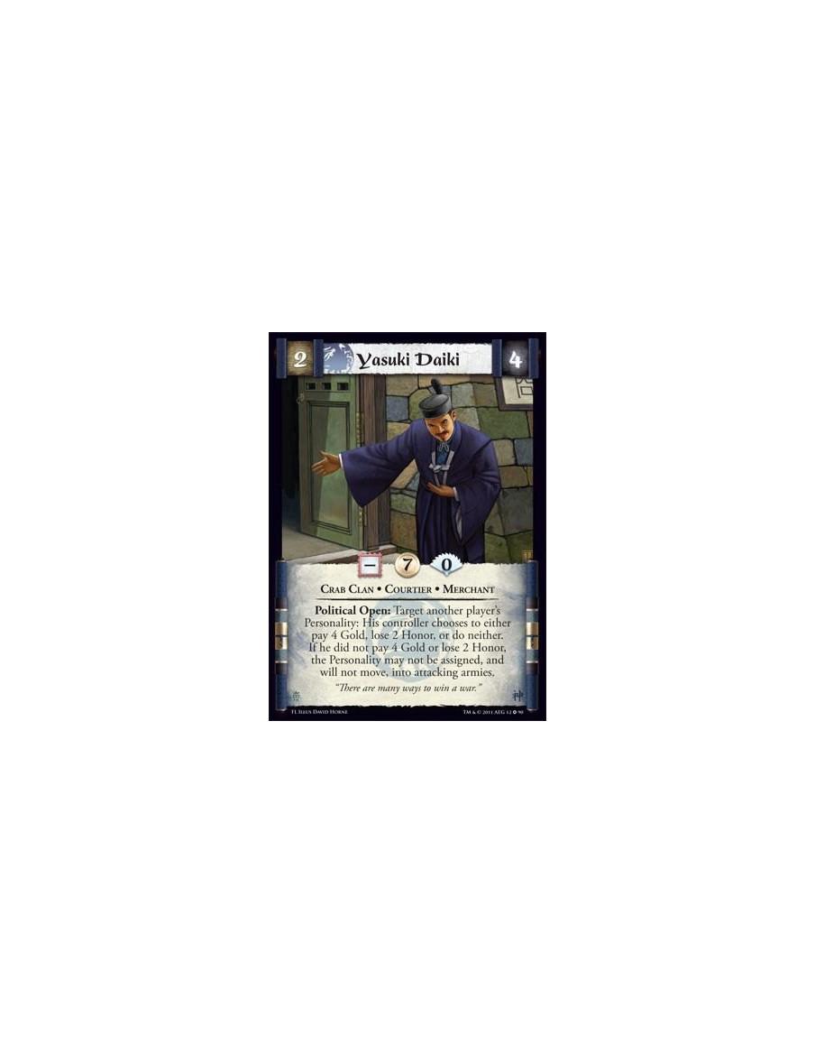 Yasuki Daiki  - Crab Clan • Courtier • Merchant"There are many ways to win a war"