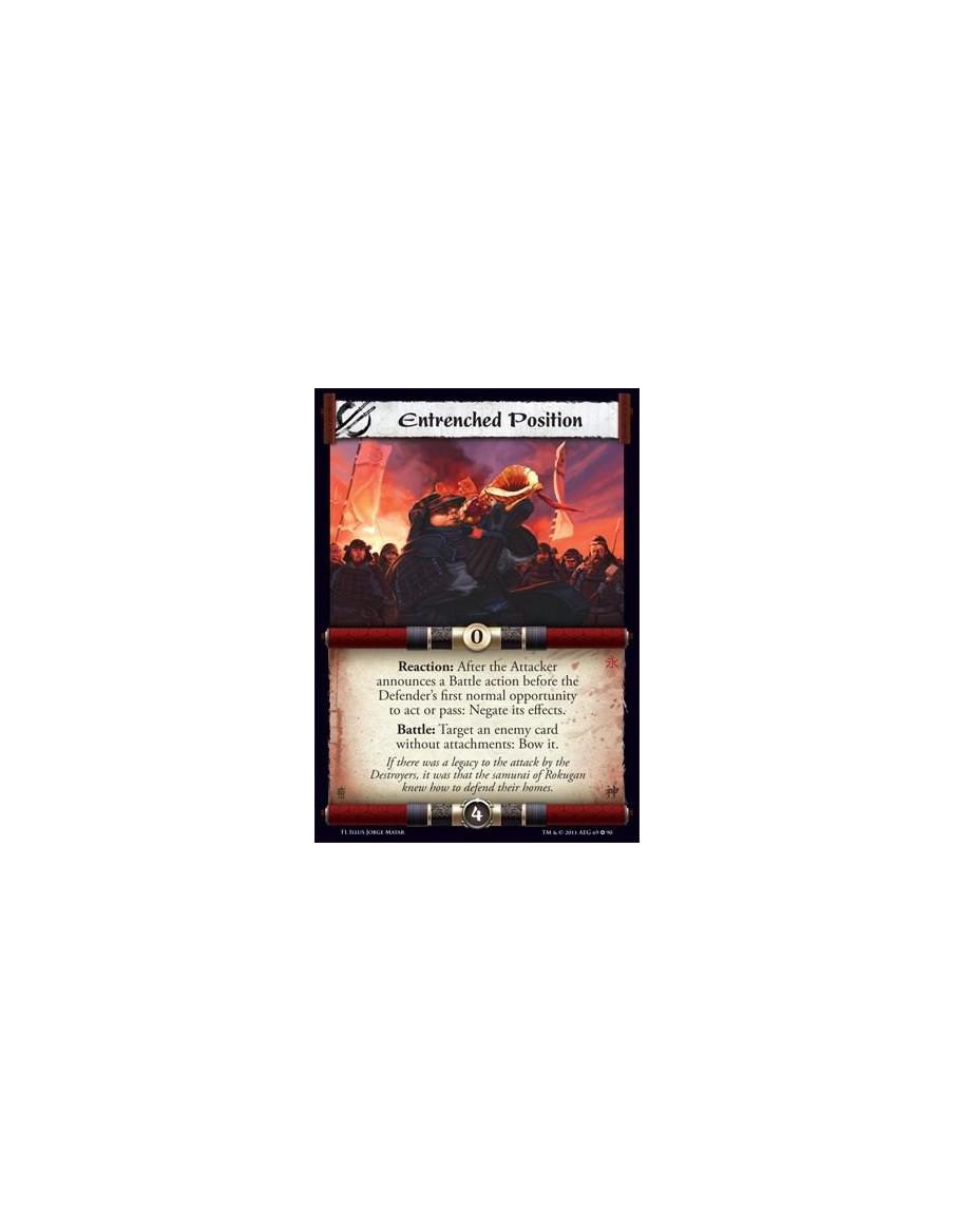 Entrenched Position  - Reaction: After the Attacker announces a Battle action before the Defender's first normal opportunity to 