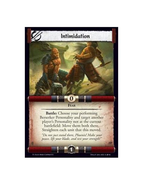 Intimidation  - FearBattle: Choose your performinng Berserker Personality and target another's player Personality not at the cur