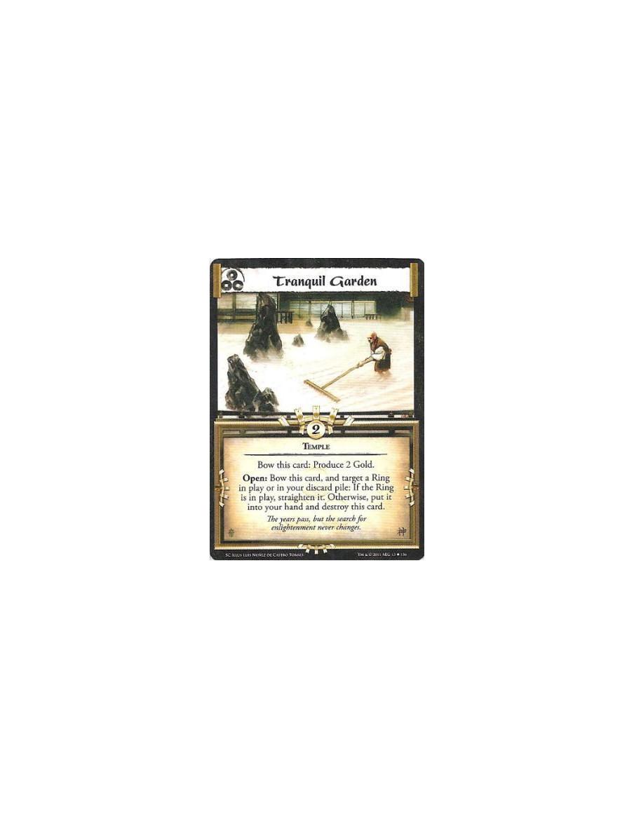 Tranquil Garden  - TempleBow this card: Produce 2 Gold. Open: Bow this card, and target a Ring in play or in your discard pile: 