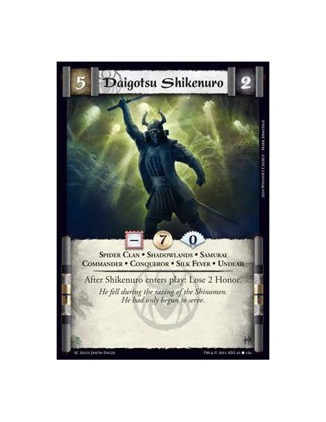 Daigotsu Shikenuro  - Spider Clan • Shadowlands • Samurai • Commander • Conqueror • Silk Fever • UndeadAfter Shikenuro enters pl