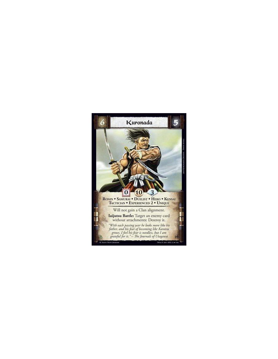Kuronada Exp2  - Ronin • Samurai • Duelist • Hero • Kensai • Tactician • Experienced 2 • UniqueWill not gain a Clan alignment. I