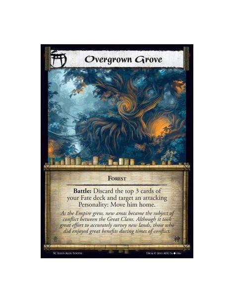 Overgrown Grove  - ForestBattle: Discard the top 3 cards of your Fate deck and target an attacking Personality: Move him home.