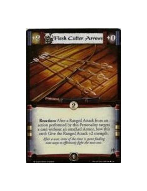 Flesh Cutter Arrows  - Reaction: After a Ranged Attack from an action performed by this Personality targets a card without an at