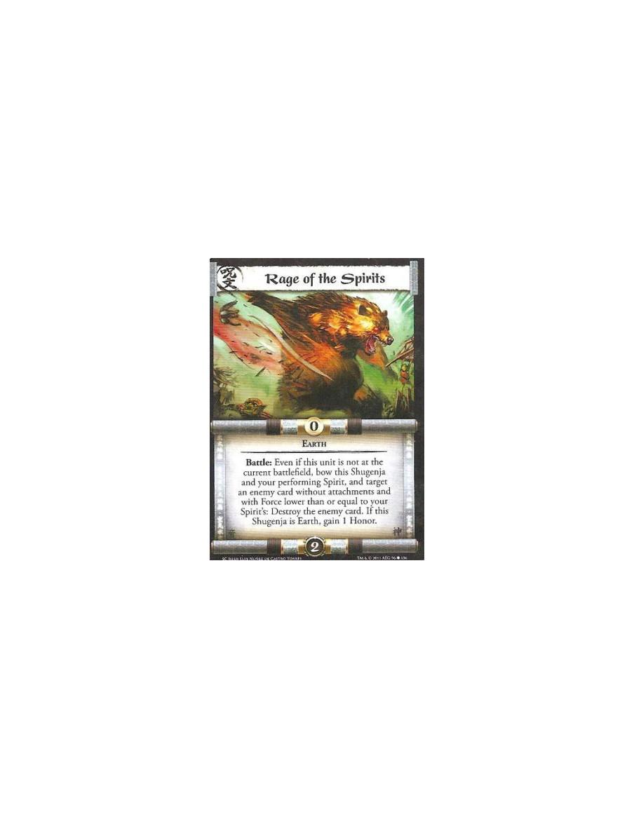 Rage of the Spirits  - EarthBattle: Even if this unit is not at the current battlefield, bow this Shugenja and your performing S