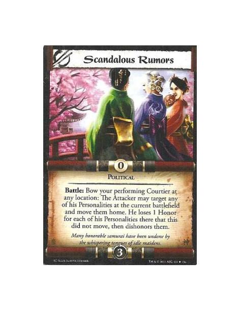 Scandalous Rumors  - PoliticalBattle: Bow your performing Courtier at any location: The Attacker may target any of his Personali