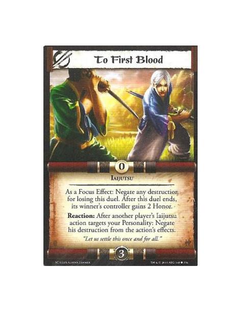 To First Blood  - IaijutsuAs a Focus Effect: Negate any destruction for losing this duel. After this duel ends, its winner’s con