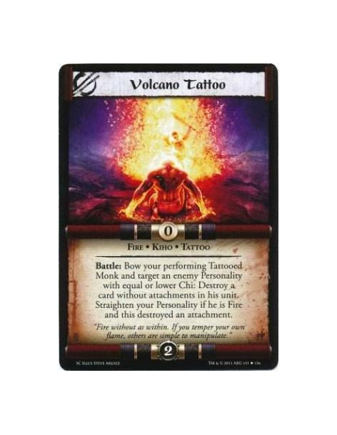 Volcano Tattoo  - Fire • Kiho • TattooBattle: Bow your performing Tattooed Monk and target an enemy Personality with equal or lo