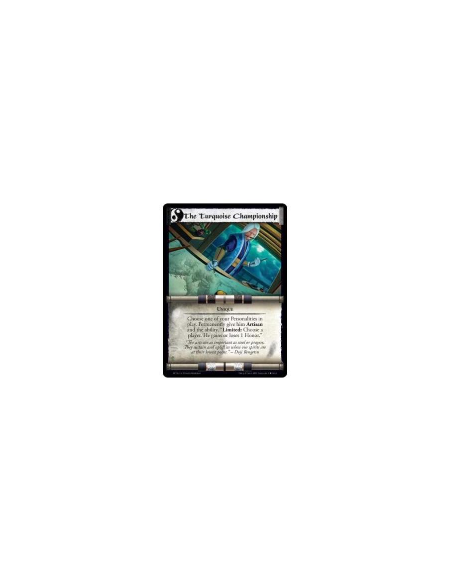 The Turquoise Championship (Español)  - UniqueChoose one of your Personalities in play. Permanently give him Artisan and the abi