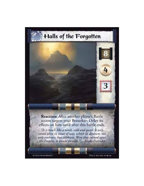 Halls of the Forgotten  - Reaction: After another player’s Battle action targets your Berserker: Delay its effects on him until