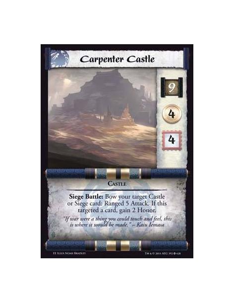 Carpenter Castle  - CastleSiege Battle: Bow your target Castle or Siege card: Ranged 5 Attack. If this targeted a card, gain 2 H
