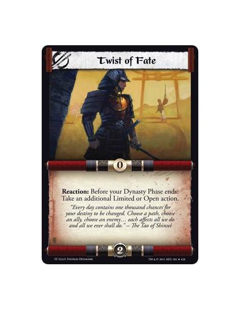 Twist of Fate  - Reaction: Before your Dynasty Phase ends: Take an additional Limited or Open action.