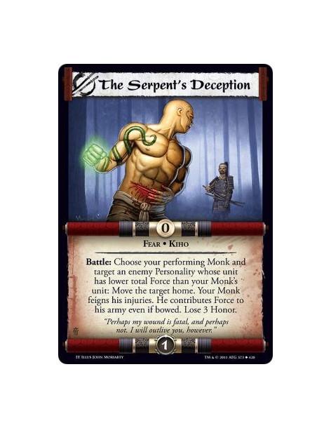 The Serpent's Deception  - Fear • KihoBattle: Choose your performing Monk and target an enemy Personality whose unit has lower t