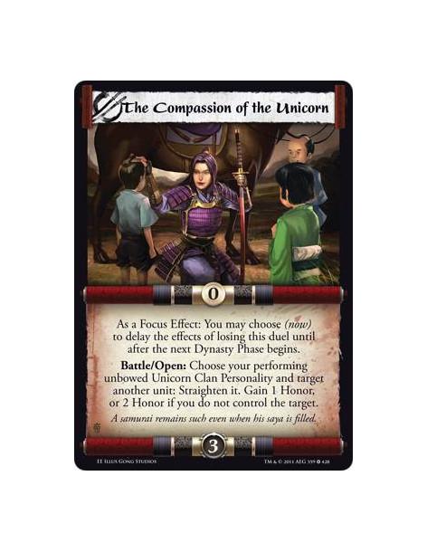 The Compassion of the Unicorn  - As a Focus Effect: You may choose (now) to delay the effects of losing this duel until after th