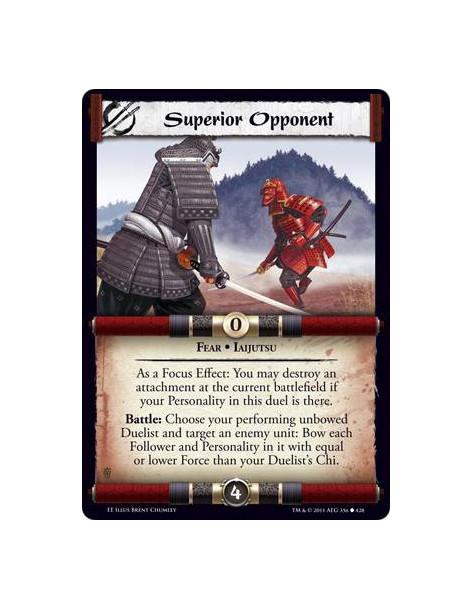 Superior Opponent  - Fear • IaijutsuAs a Focus Effect: You may destroy an attachment at the current battlefield if your Personal