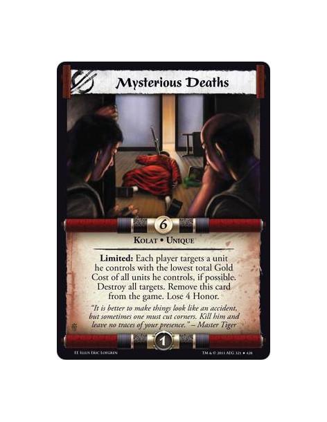 Mysterious Deaths  - Kolat • UniqueLimited: Each player targets a unit he controls with the lowest total Gold Cost of all units