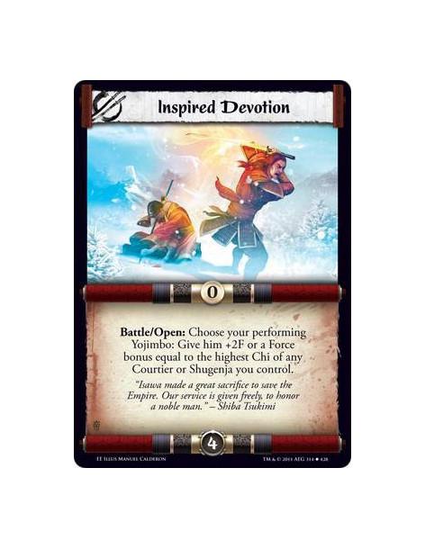 Inspired Devotion  - Battle/Open: Choose your performing Yojimbo: Give him +2F or a Force bonus equal to the highest Chi of any