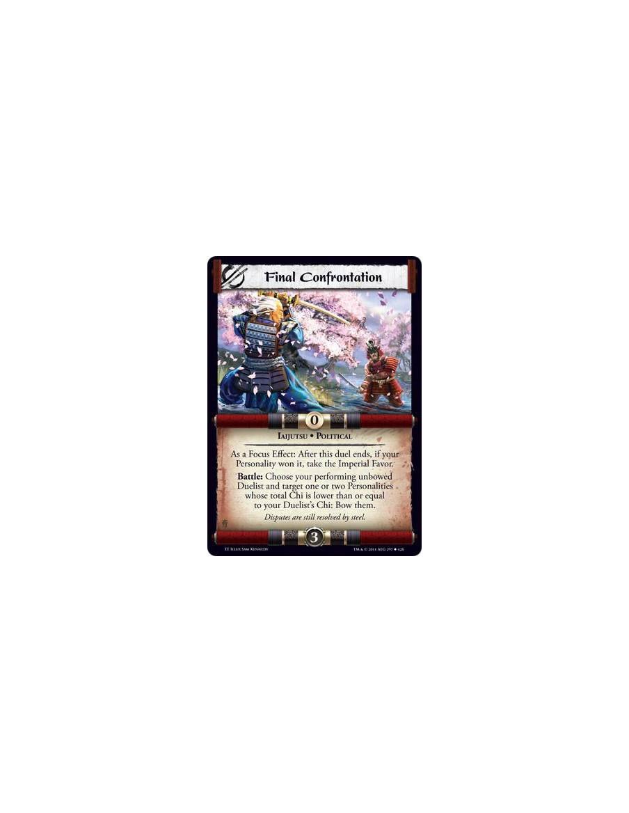 Final Confrontation  - Iaijutsu • PoliticalAs a Focus Effect: After this duel ends, if your Personality won it, take the Imperia