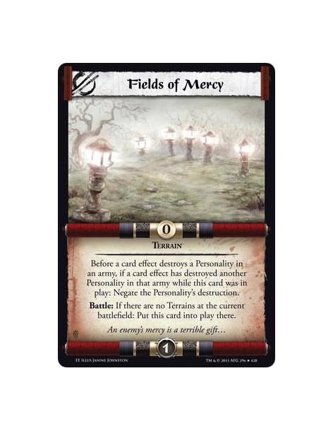 Fields of Mercy  - TerrainBefore a card effect destroys a Personality in an army, if a card effect has destroyed another Persona