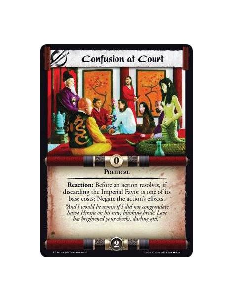Confusion at Court  - PoliticalReaction: Before an action resolves, if discarding the Imperial Favor is one of its base costs: N