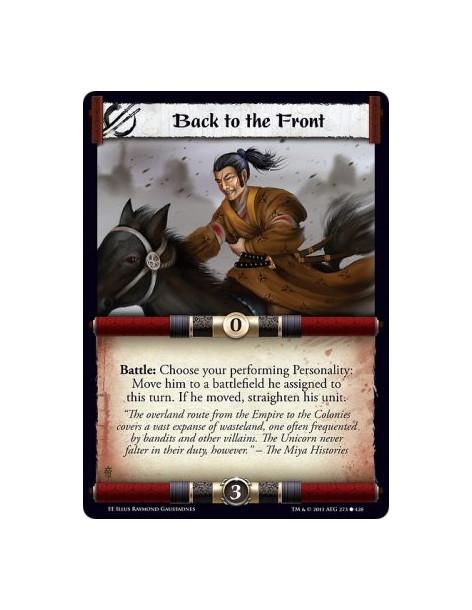 Back to the Front  - Battle: Choose your performing Personality: Move him to a battlefield he assigned to this turn. If he moved