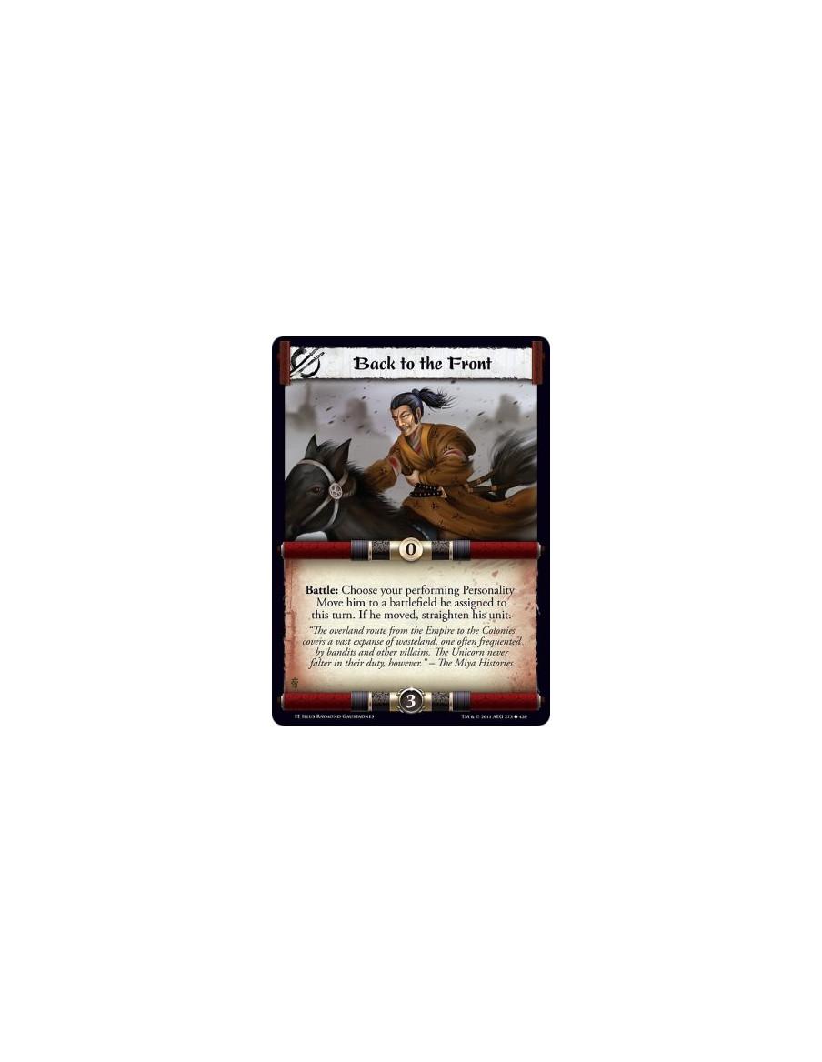 Back to the Front  - Battle: Choose your performing Personality: Move him to a battlefield he assigned to this turn. If he moved