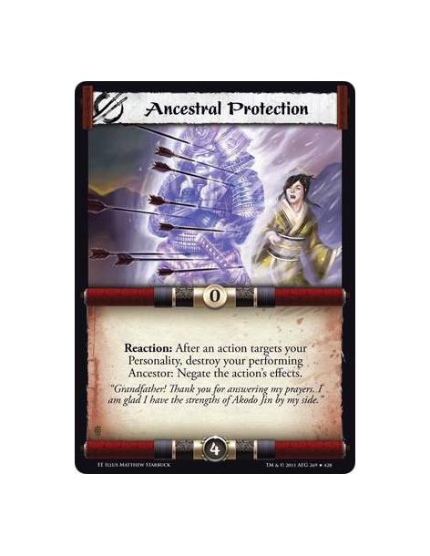 Ancestral Protection  - Reaction: After an action targets your Personality, destroy your performing Ancestor: Negate the action’