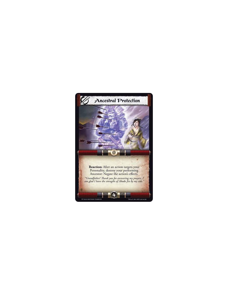 Ancestral Protection  - Reaction: After an action targets your Personality, destroy your performing Ancestor: Negate the action’
