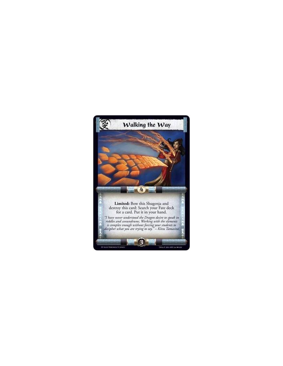 Walking the Way  - Limited: Bow this Shugenja and destroy this card: Search your Fate deck for a card. Put it in your hand.
