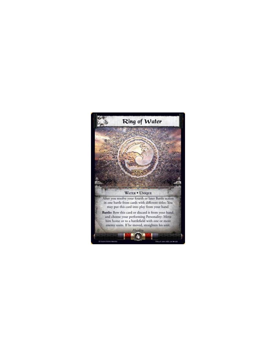 Ring of Water  - Water • UniqueAfter you resolve your fourth or later Battle action in one battle from cards with different titl