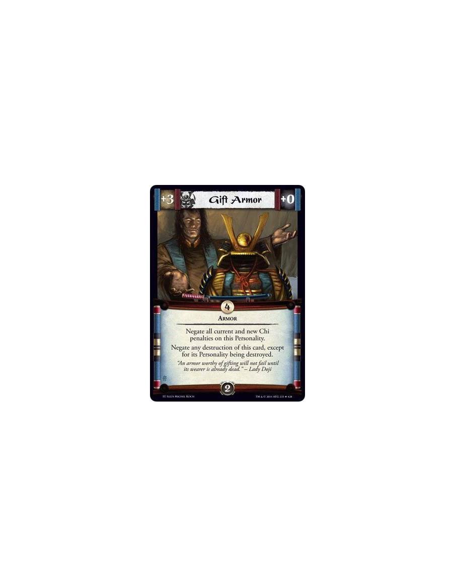 Gift Armor  - ArmorNegate all current and new Chi penalties on this Personality. Negate any destruction of this card, except for