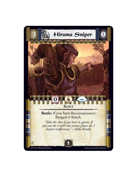 Hiruma Sniper  - ScoutBattle: If you have Reconnaissance: Ranged 4 Attack.