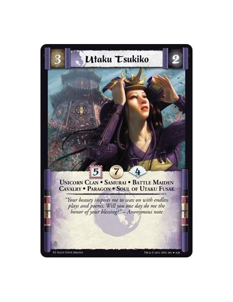 Utaku Tsukiko  - Unicorn Clan • Samurai • Battle Maiden • Cavalry • Paragon • Soul of Utaku Fusae