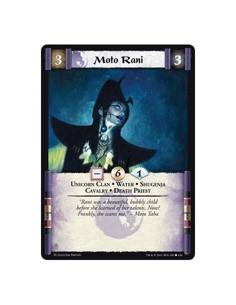 Moto Rani  - Unicorn Clan • Water • Shugenja • Cavalry • Death Priest