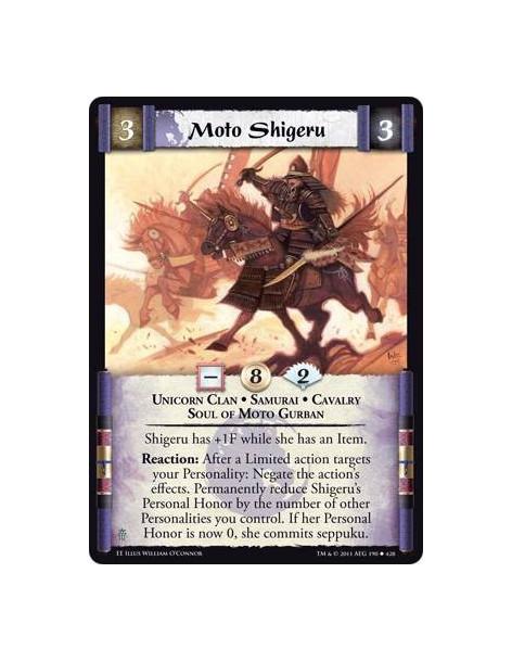 Moto Shigeru  - Unicorn Clan • Samurai • Cavalry • Soul of Moto Gurban