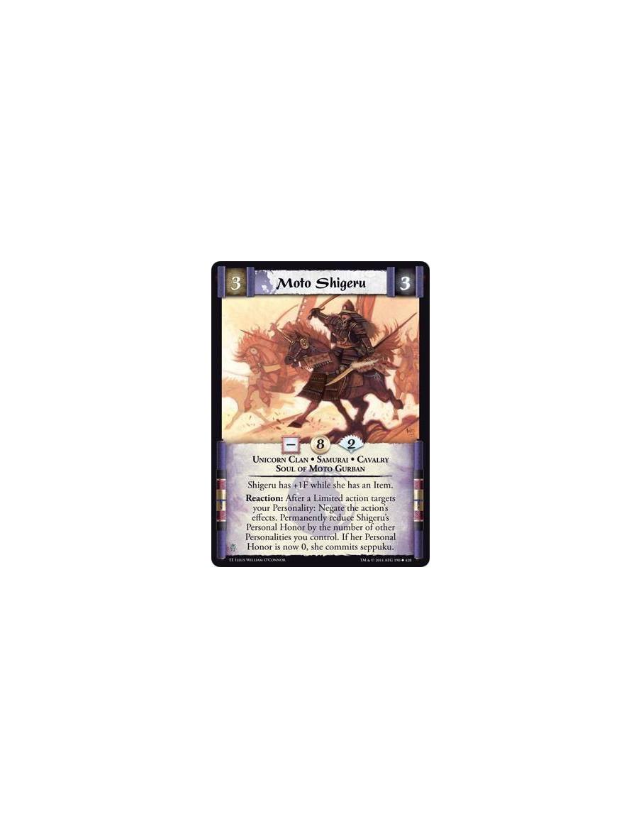 Moto Shigeru  - Unicorn Clan • Samurai • Cavalry • Soul of Moto Gurban