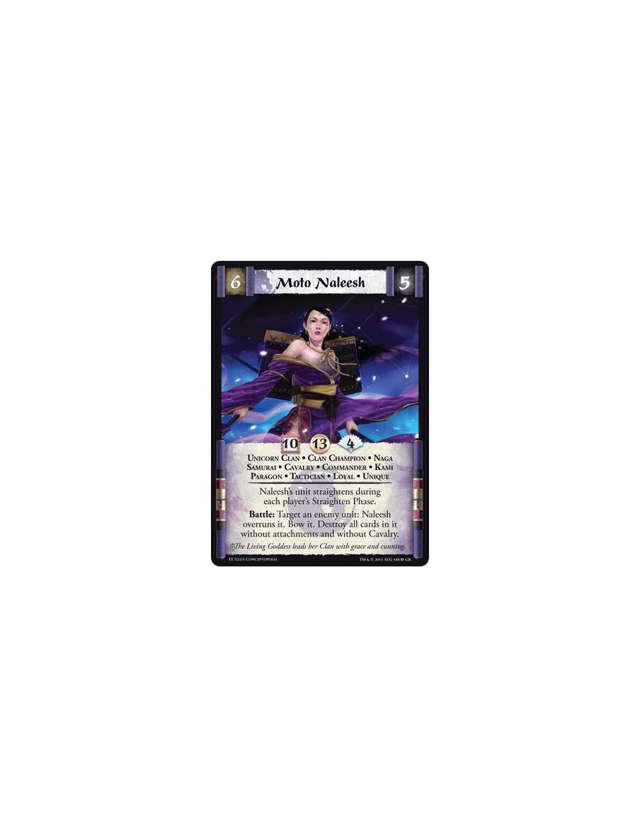 Moto Naleesh  - Unicorn Clan • Clan Champion • Naga • Samurai • Cavalry • Commander • Kami • Paragon • Tactician • Loyal • Uniqu