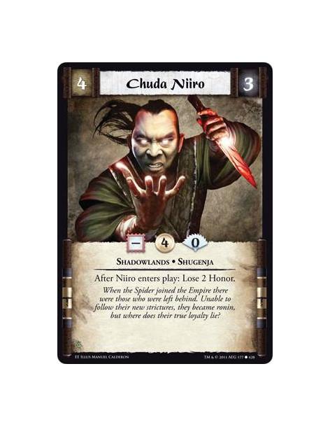 Chuda Niiro  - Shadowlands • ShugenjaAfter Niiro enters play: Lose 2 Honor.