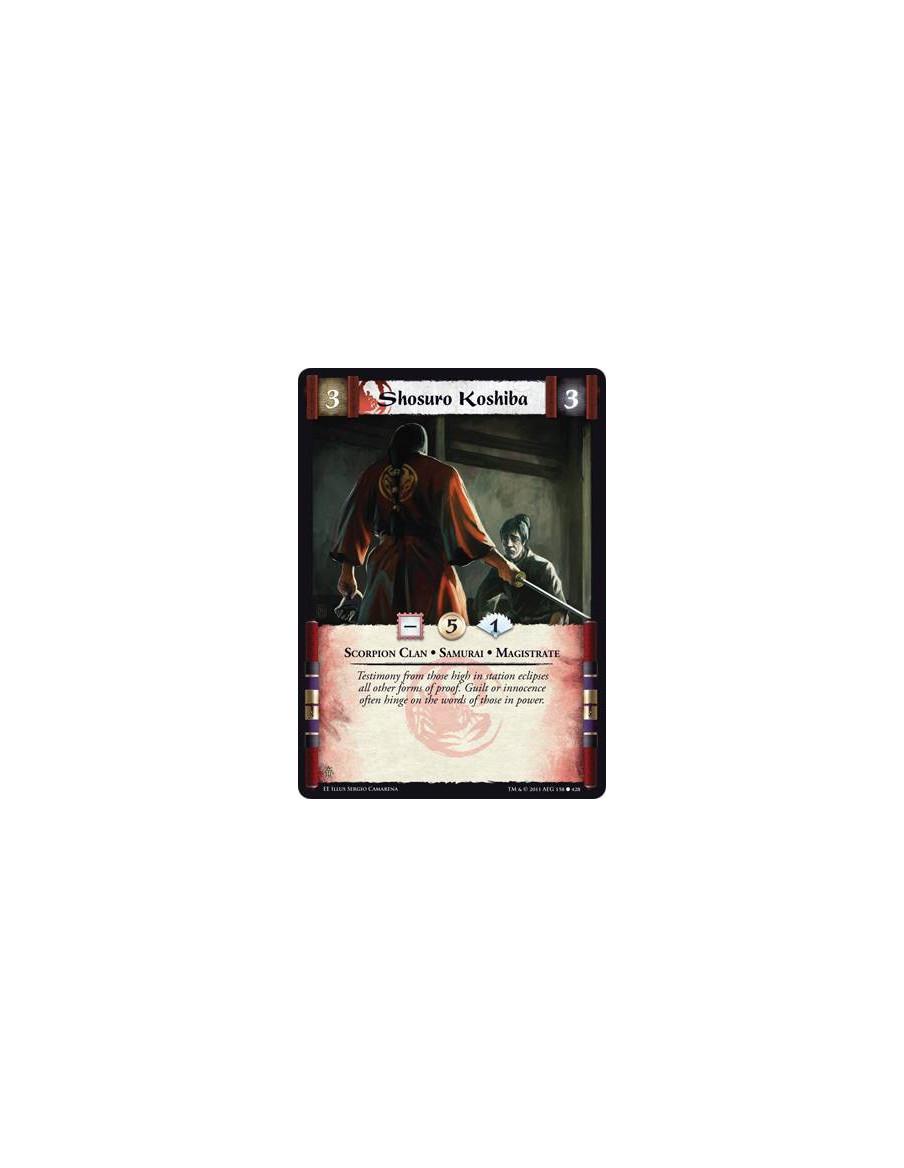Shosuro Koshiba  - Scorpion Clan • Samurai • Magistrate