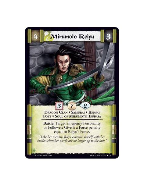 Mirumoto Reiyu  - Dragon Clan • Samurai • Kensai • Poet • Soul of Mirumoto TsubasaBattle: Target an enemy Personality or Followe