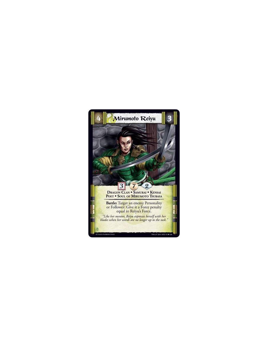 Mirumoto Reiyu  - Dragon Clan • Samurai • Kensai • Poet • Soul of Mirumoto TsubasaBattle: Target an enemy Personality or Followe