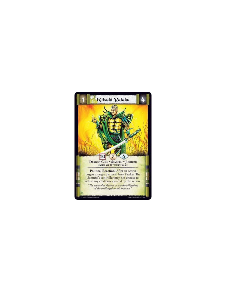 Kitsuki Yataku  - Dragon Clan • Samurai • Justicar • Soul of Kitsuki YasuPolitical Reaction: After an action targets a target Sa
