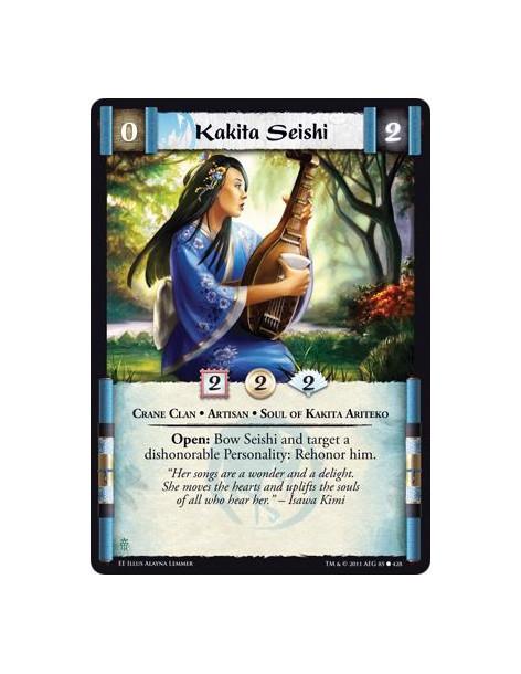 Kakita Seishi  - Crane Clan • Artisan • Soul of Kakita AritekoOpen: Bow Seishi and target a dishonorable Personality: Rehonor hi