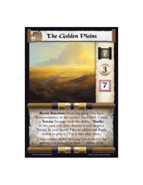 The Golden Plains  - Recon Reaction: After engaging: You have Reconnaissance at the current battlefield. Create a Terrain Strate
