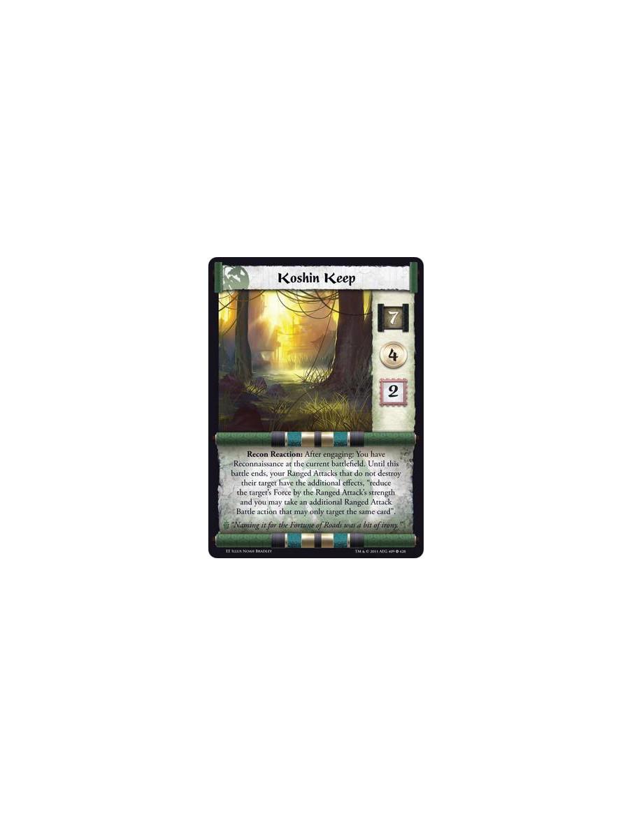 Koshin Keep  - Recon Reaction: After engaging: You have Reconnaissance at the current battlefield. Until this battle ends, your 