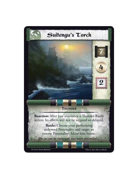 Suitengu's Torch  - ThunderReaction: After you announce a Thunder Battle action: Its effects will not be negated or delayed. Bat